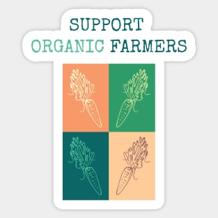 Support Organic Farmers Sticker